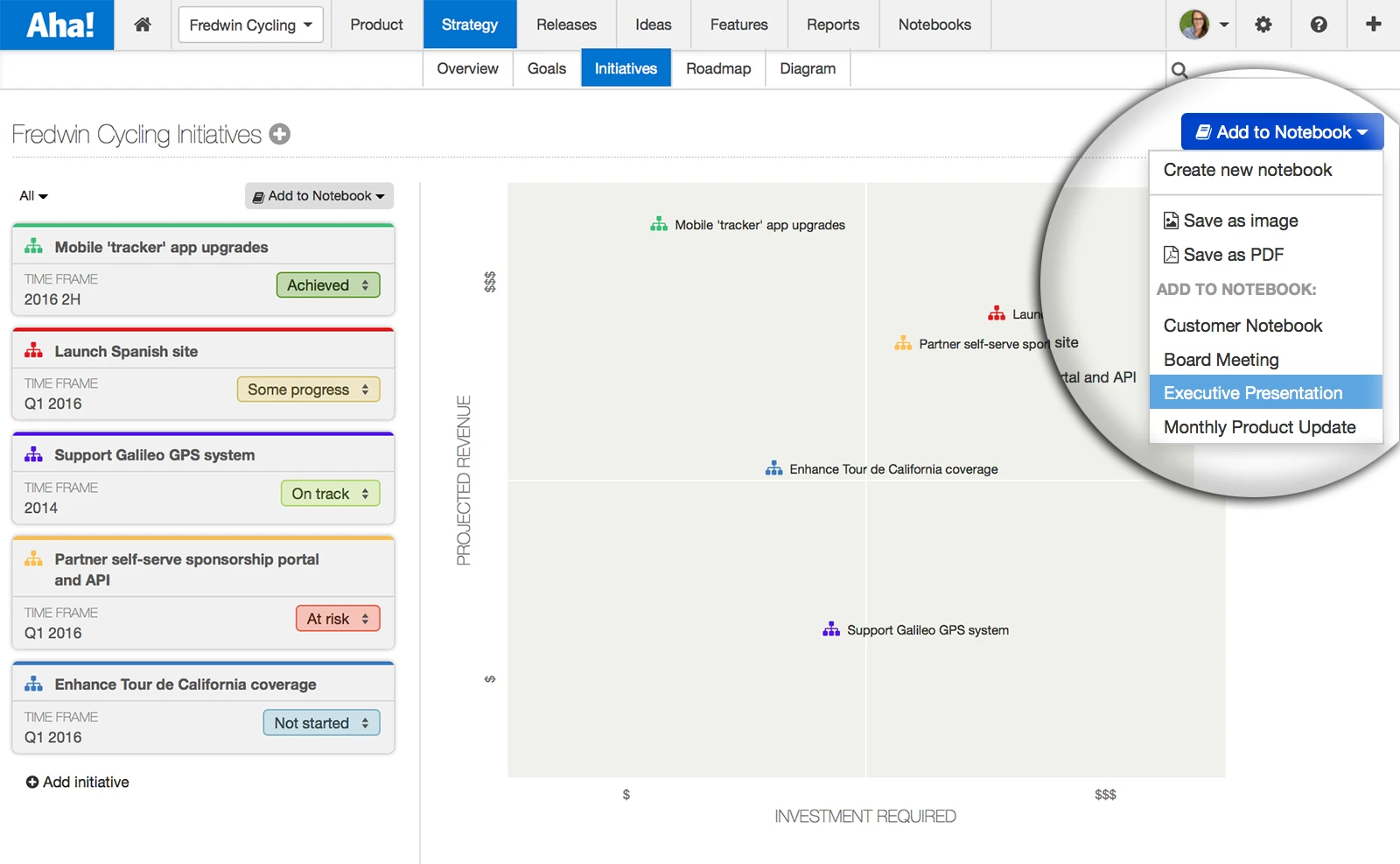 Blog - Just Launched! — Visualize Strategic Goals and Initiatives With Custom Charts - inline image