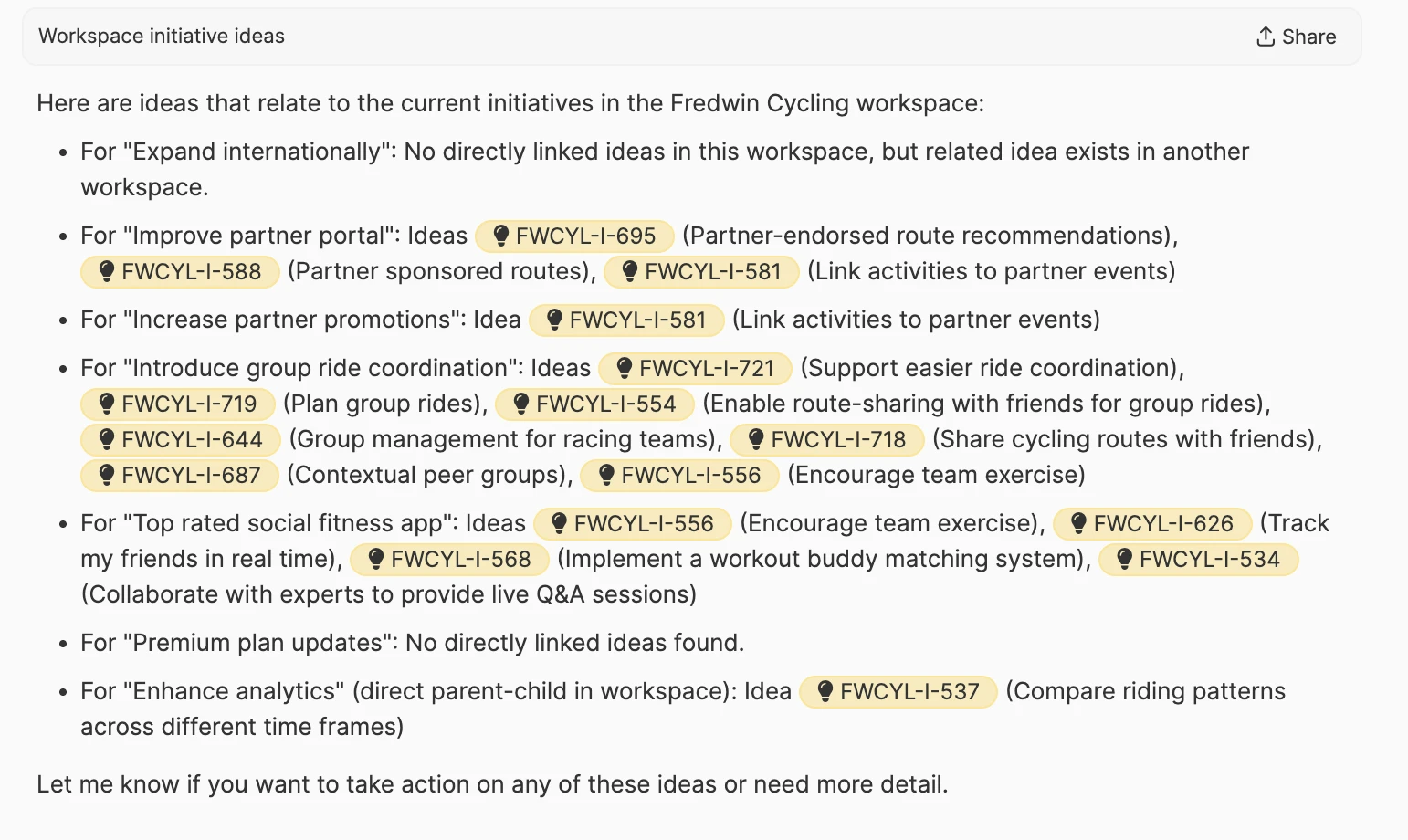 An example screenshot of the AI Request in use.