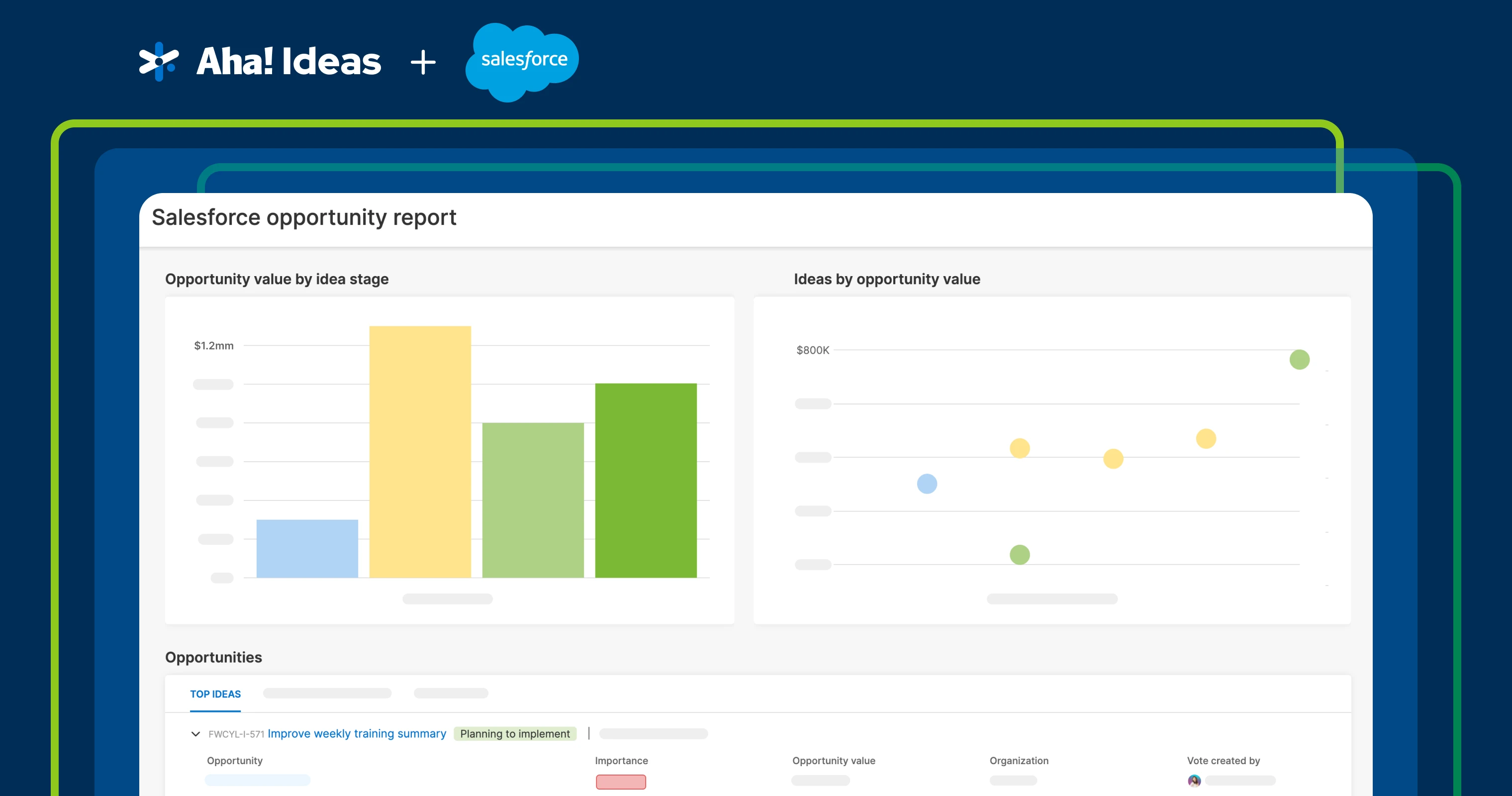 Salesforce opportunity report