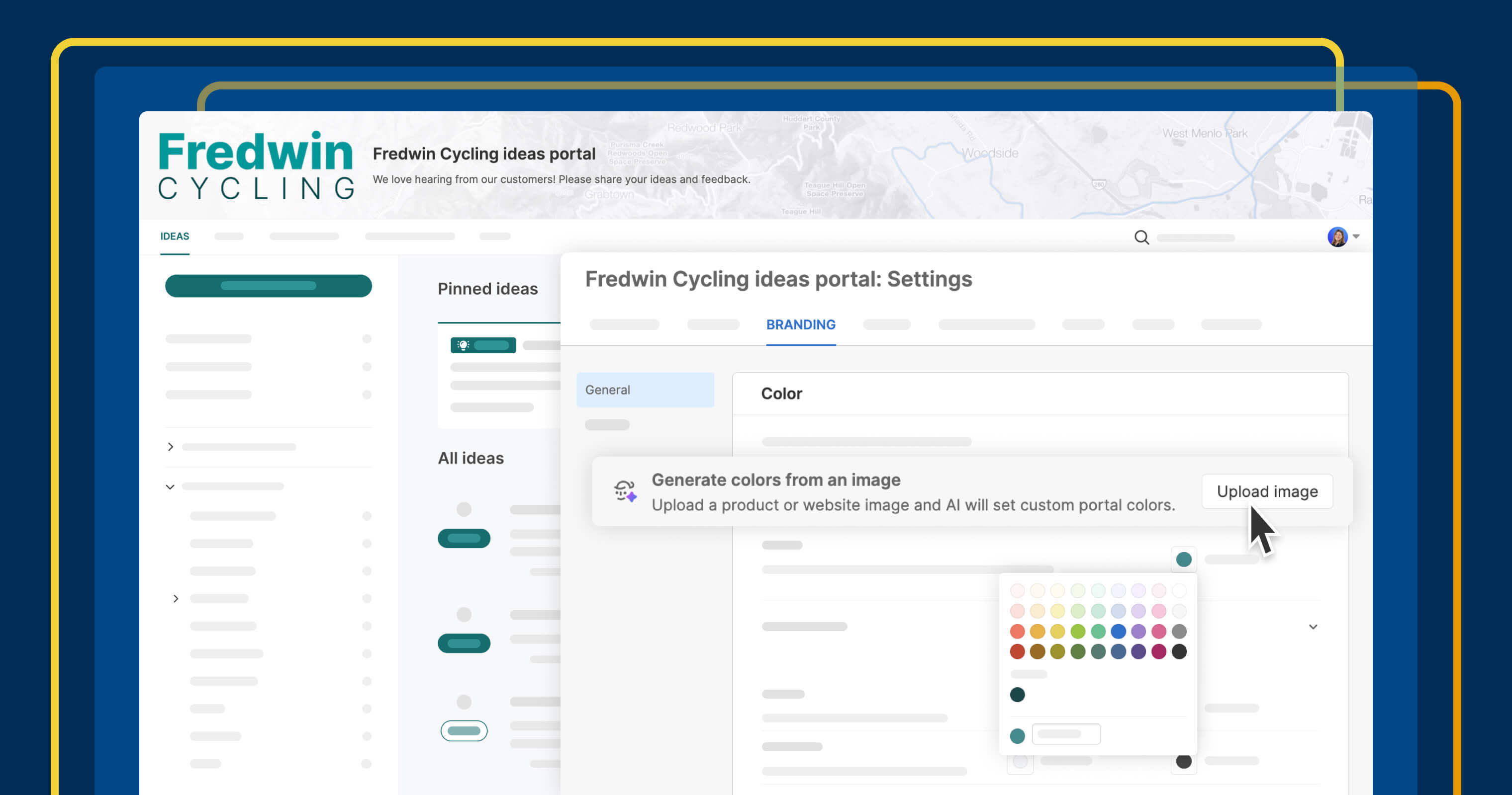 Create an ideas portal that matches your brand