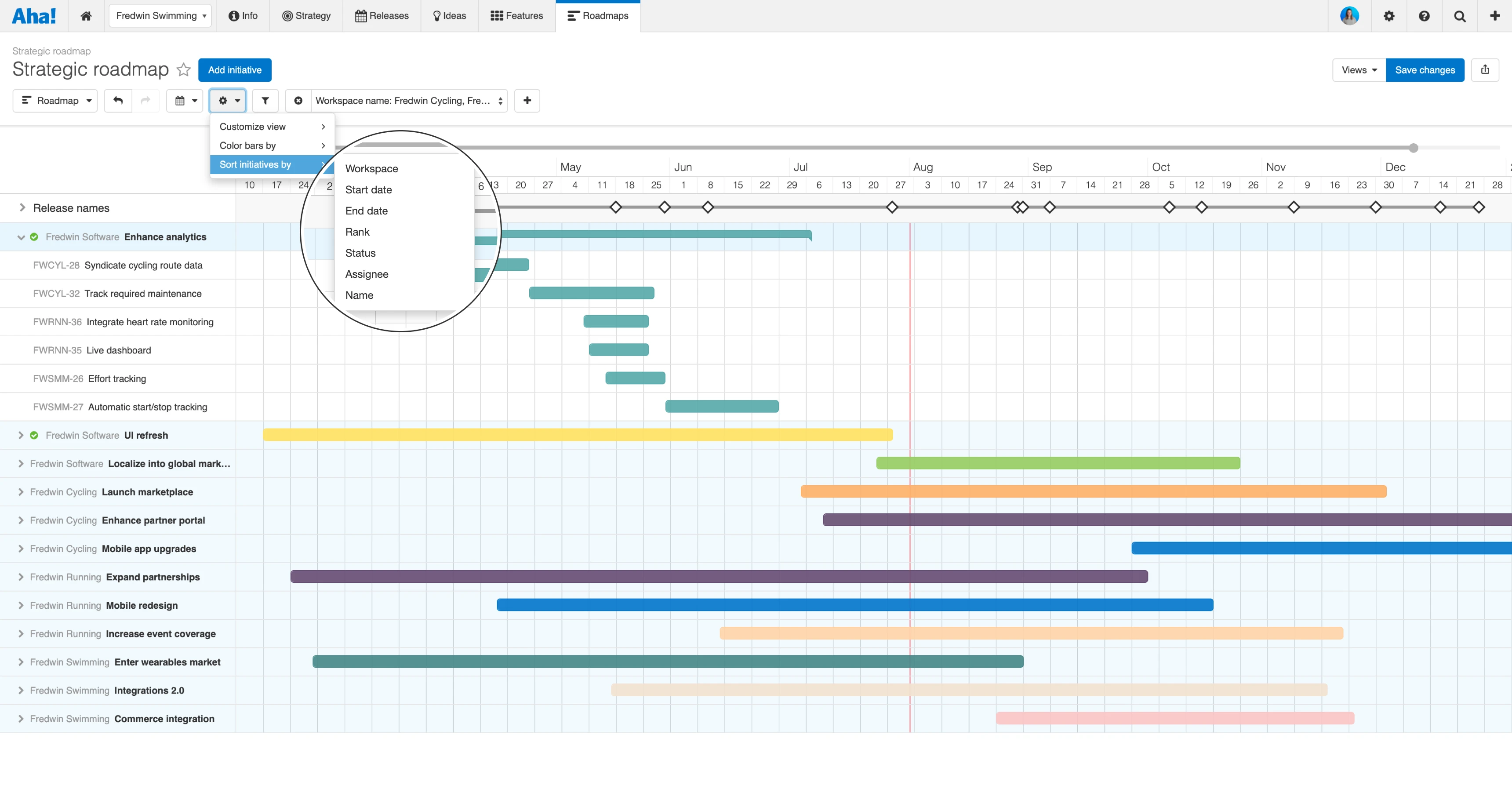 Just Launched! — Organize Initiatives on the Strategy Roadmap