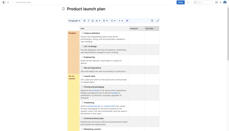 Product launch plan large