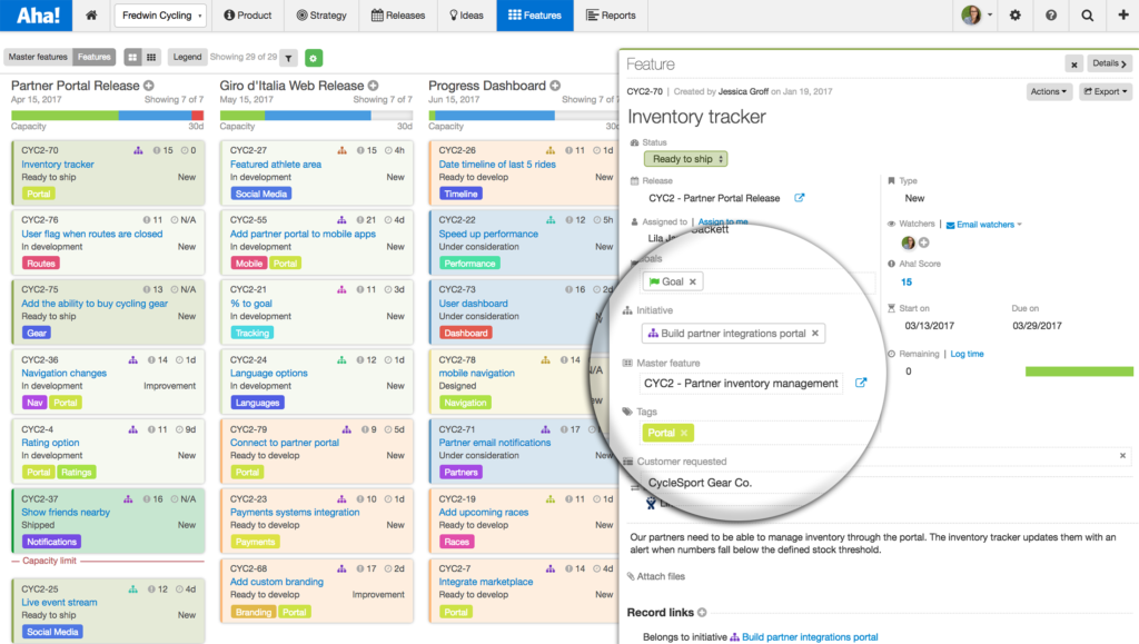 Blog - Just Launched! — Aha! Introduces Roadmaps for Epics - inline image