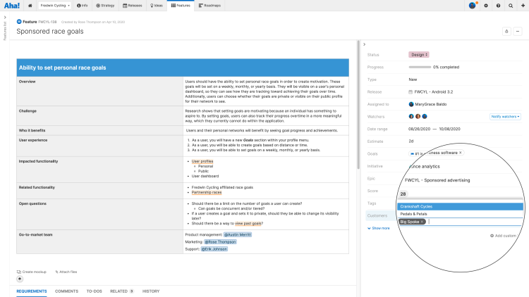 Feature linked to a custom table with a many-to-many relationship