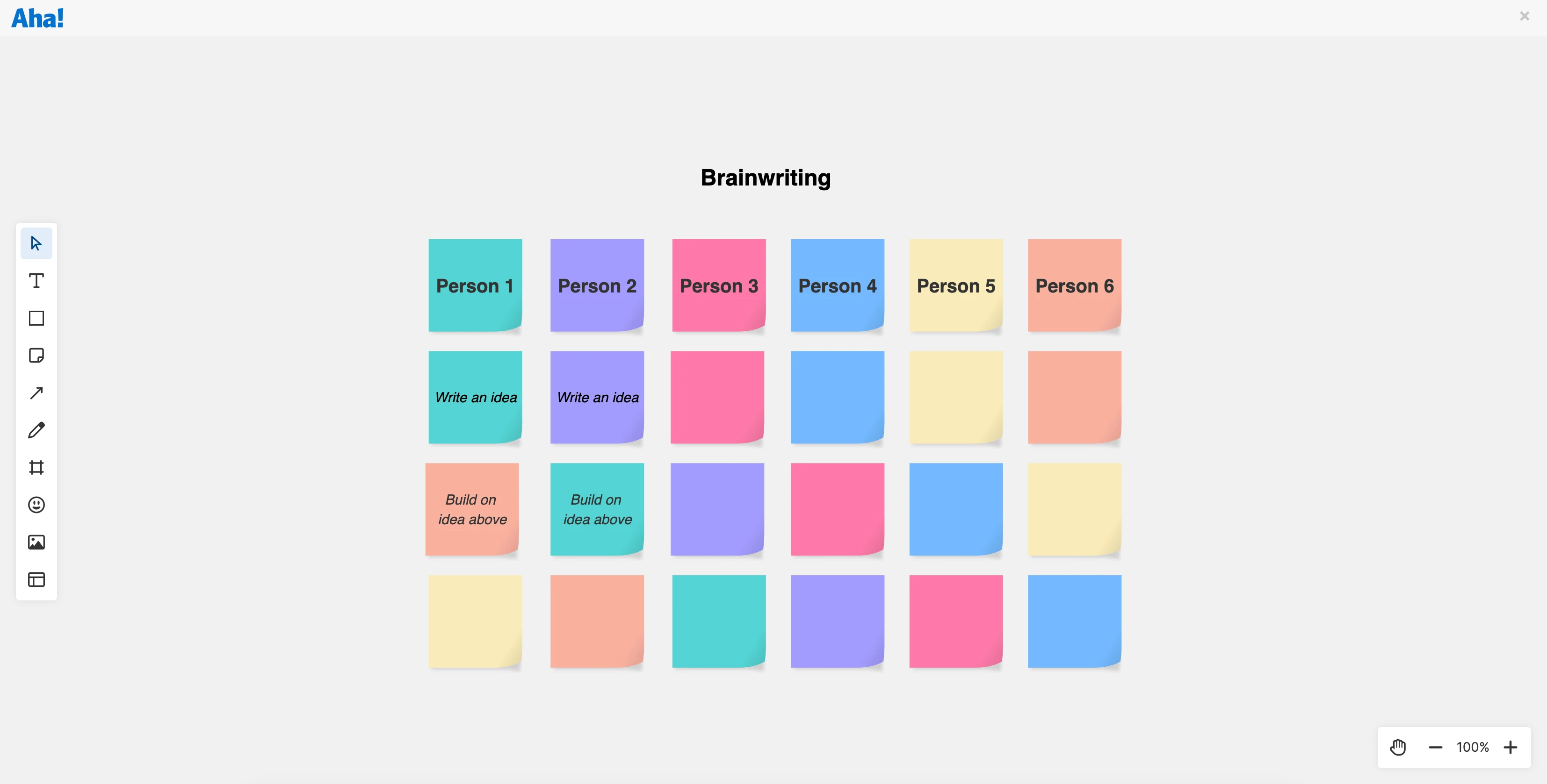 Brainwriting brainstorm technique