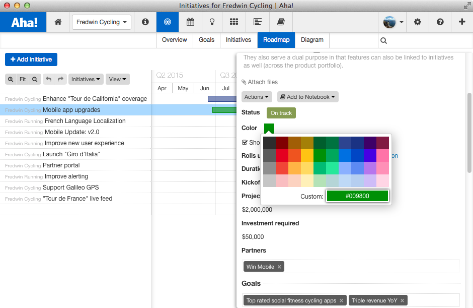 Blog - Just Launched! — Easily Build a Visual Strategic Roadmap - inline image