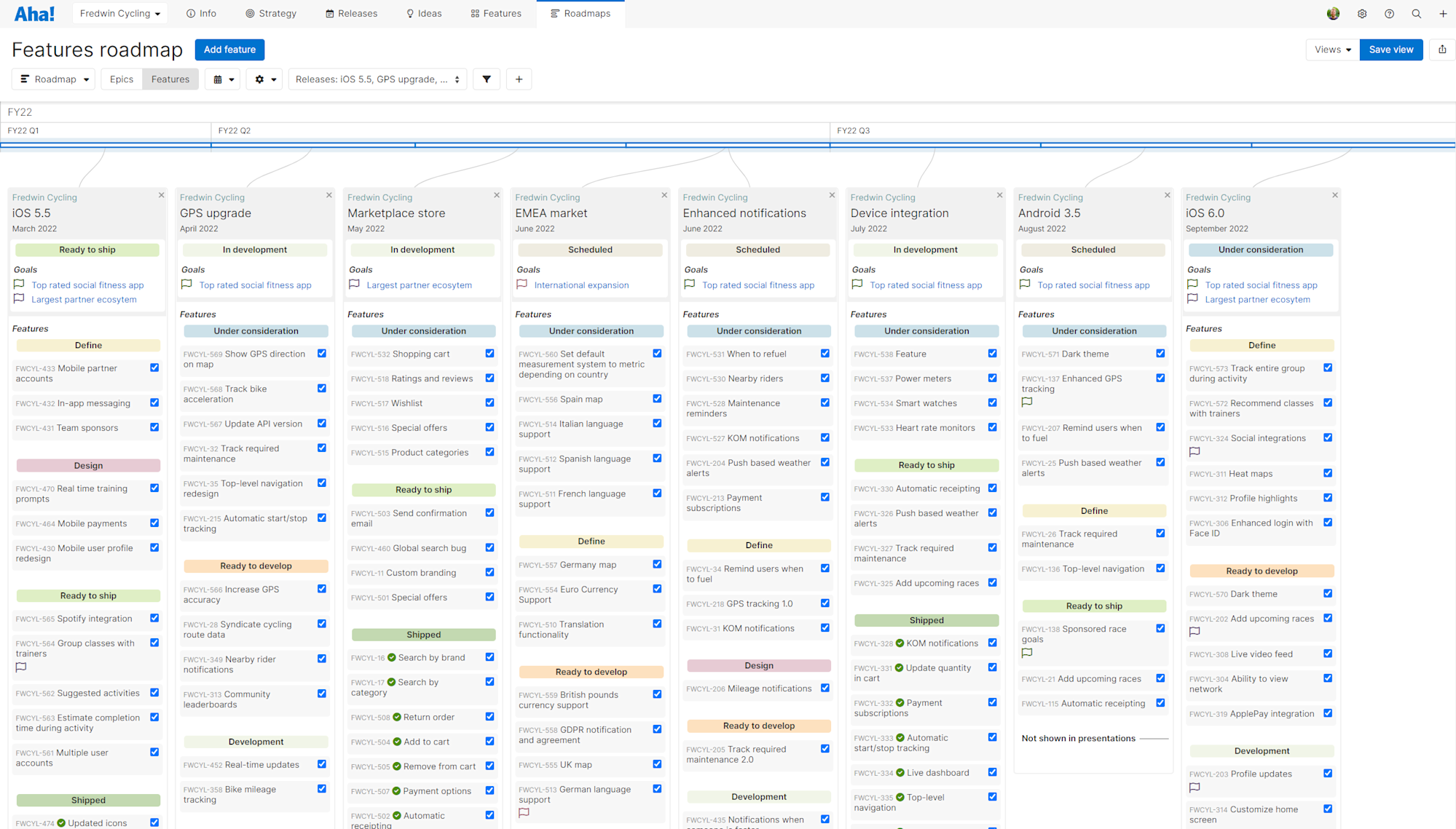 6 Excellent Product Roadmap Examples | Aha! software