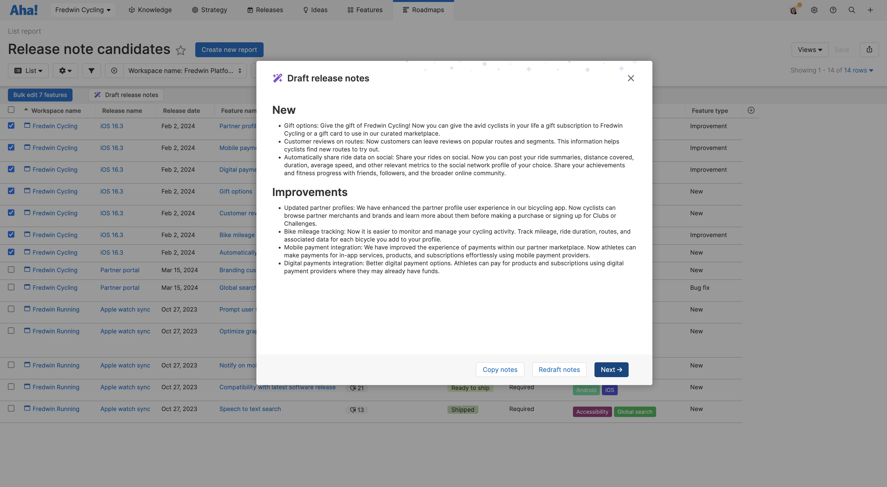 Knowledge Advanced workspaces