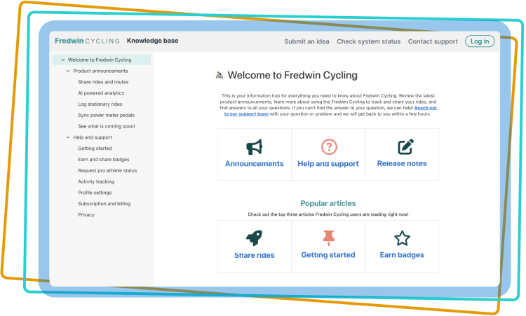 a published Fredwin Cycling knowledge base