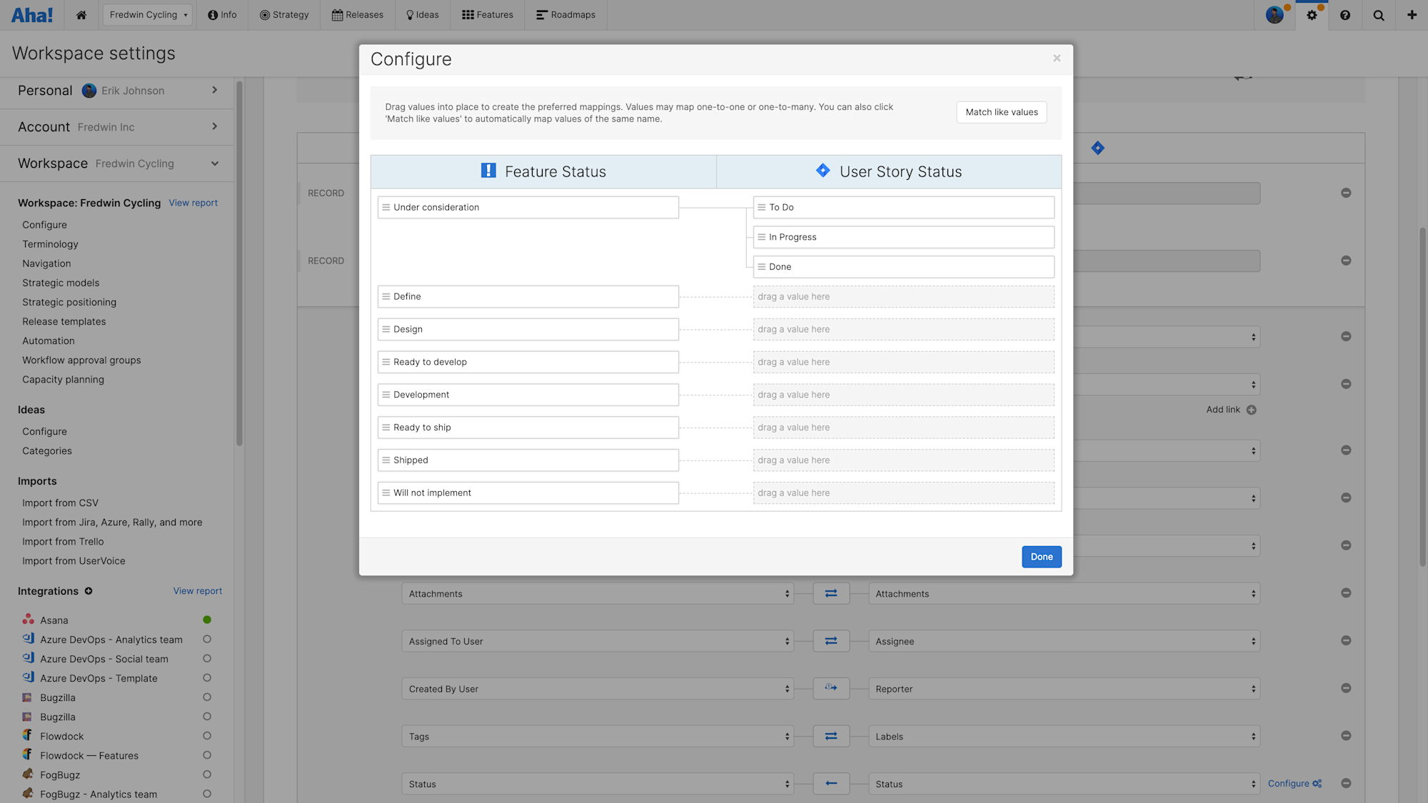 Aha! Roadmaps | Integrate with Jira (integrations 2.0) | Aha!