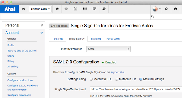 Blog - Just Launched! — Single Sign-On (SSO) Now Available for Idea Portals - inline image