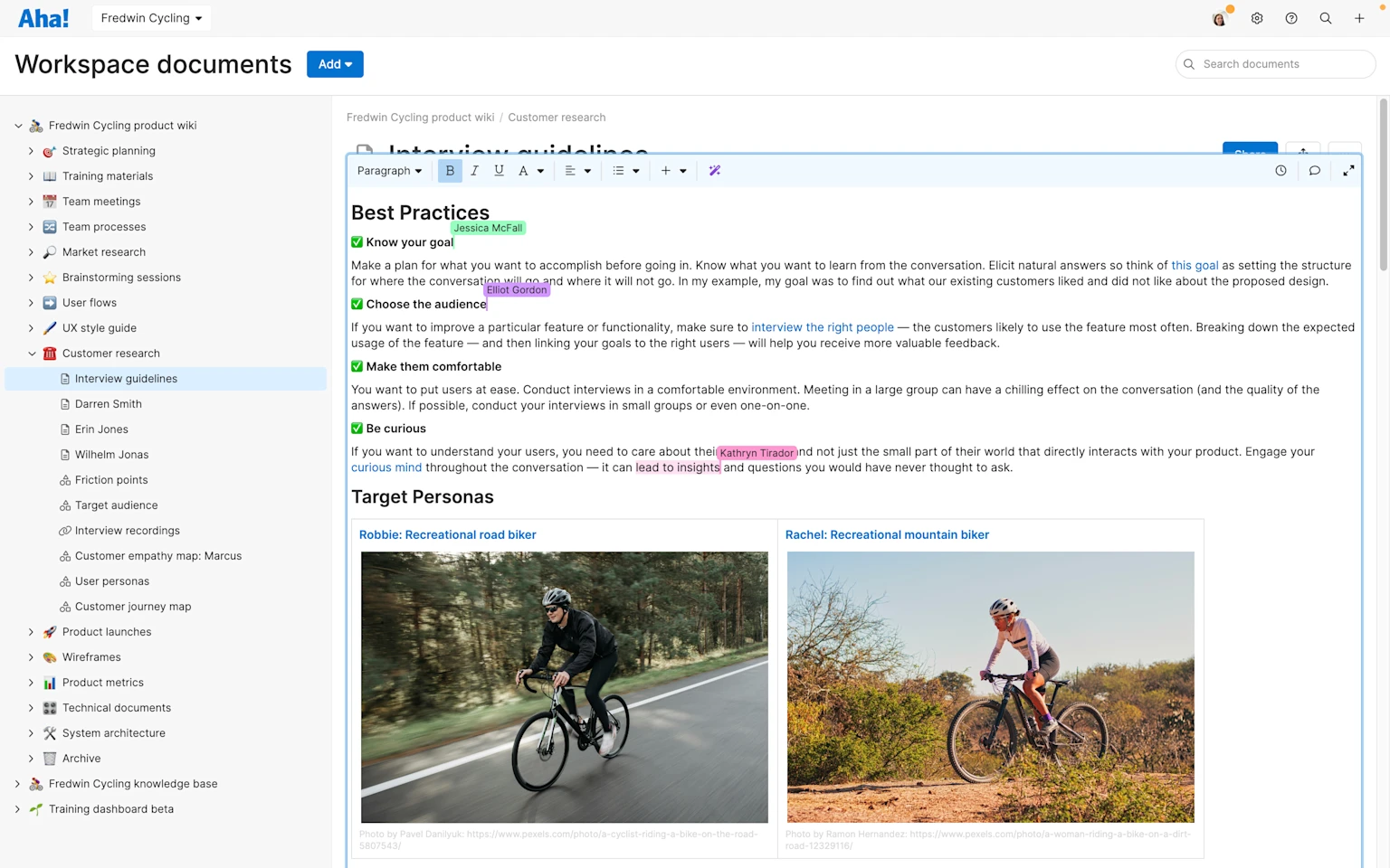Aha! Knowledge Collaboration — Co-create Documents