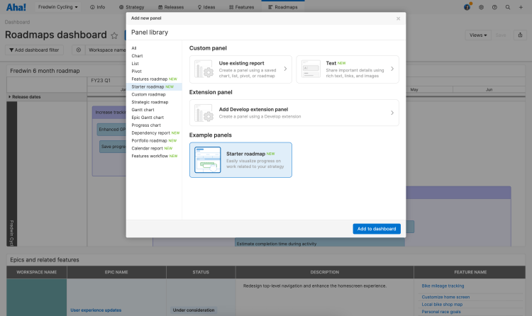 Add up to 20 panels per dashboard and arrange the layout just so with drag and drop.