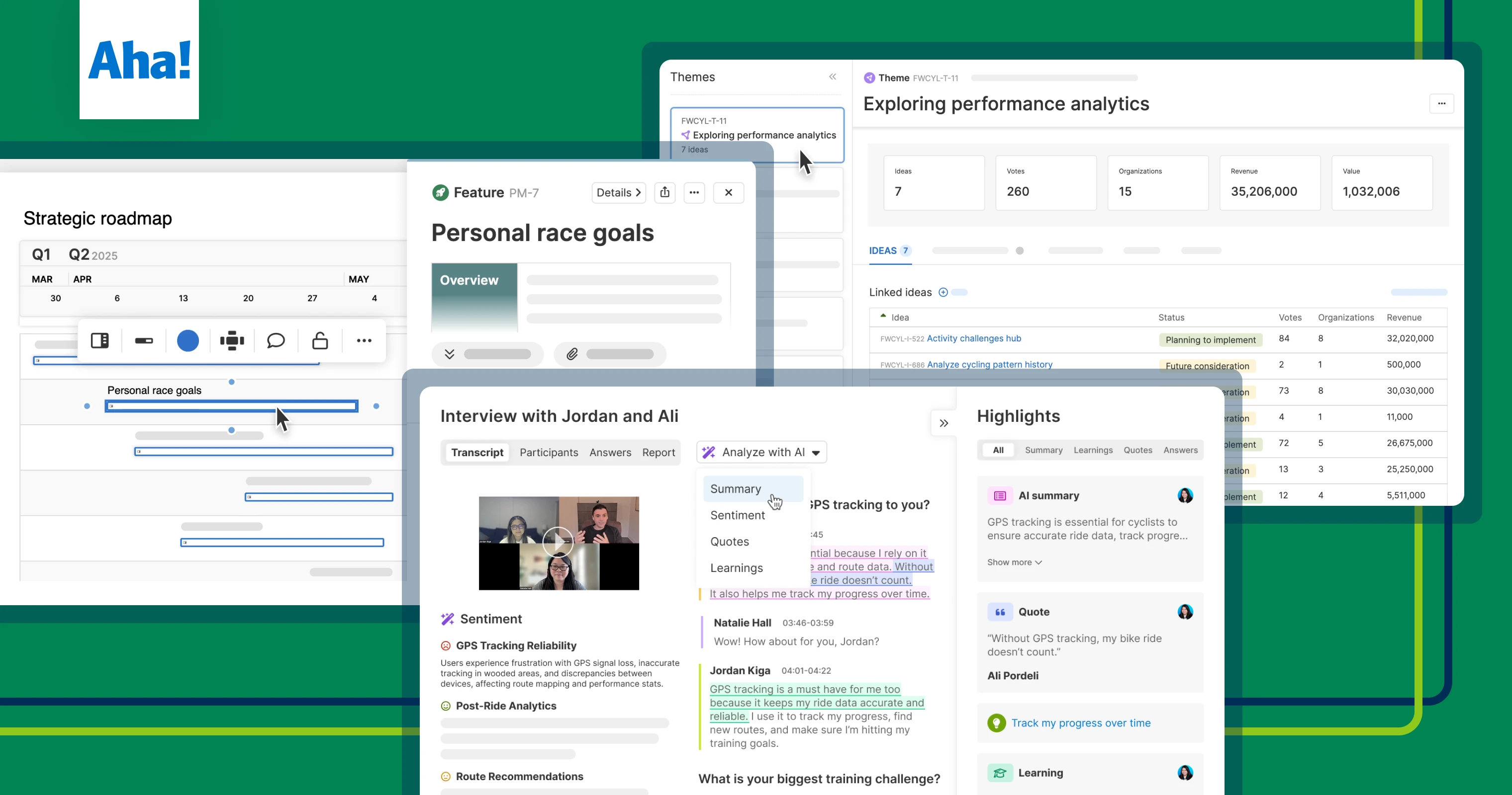 Top 20 Aha! software features launched in Q1 2025