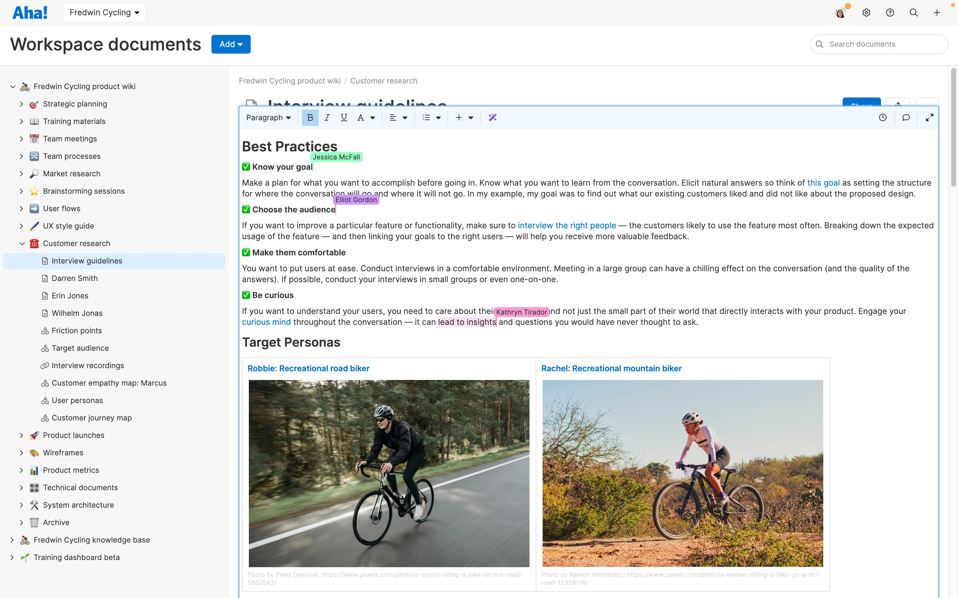 Knowledge - Documents - Co-author in real time