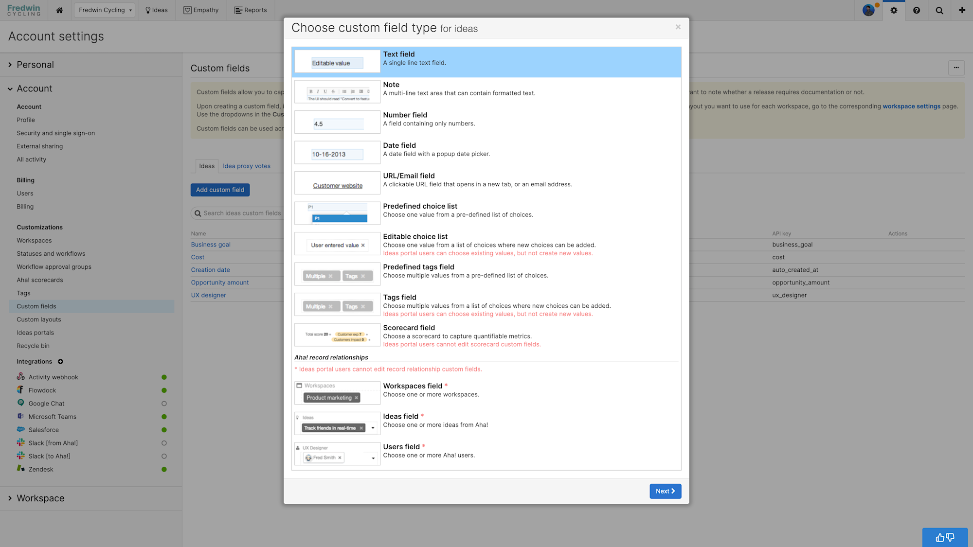 Aha Ideas Custom Fields Aha Software Aha Ideas Custom Fields Aha Software