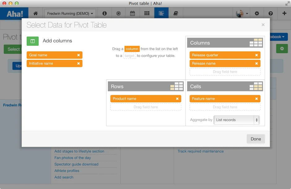 Blog - Just Launched! — Aha! Reports Help You Analyze Everything Product Management - inline image