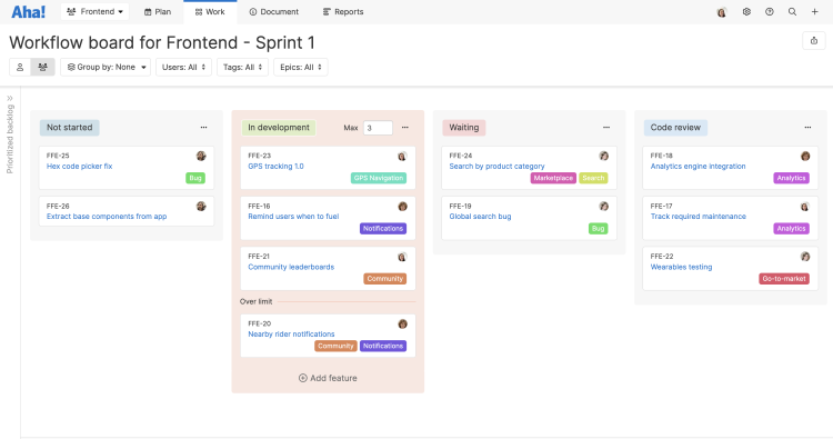 Kanban WIP limits