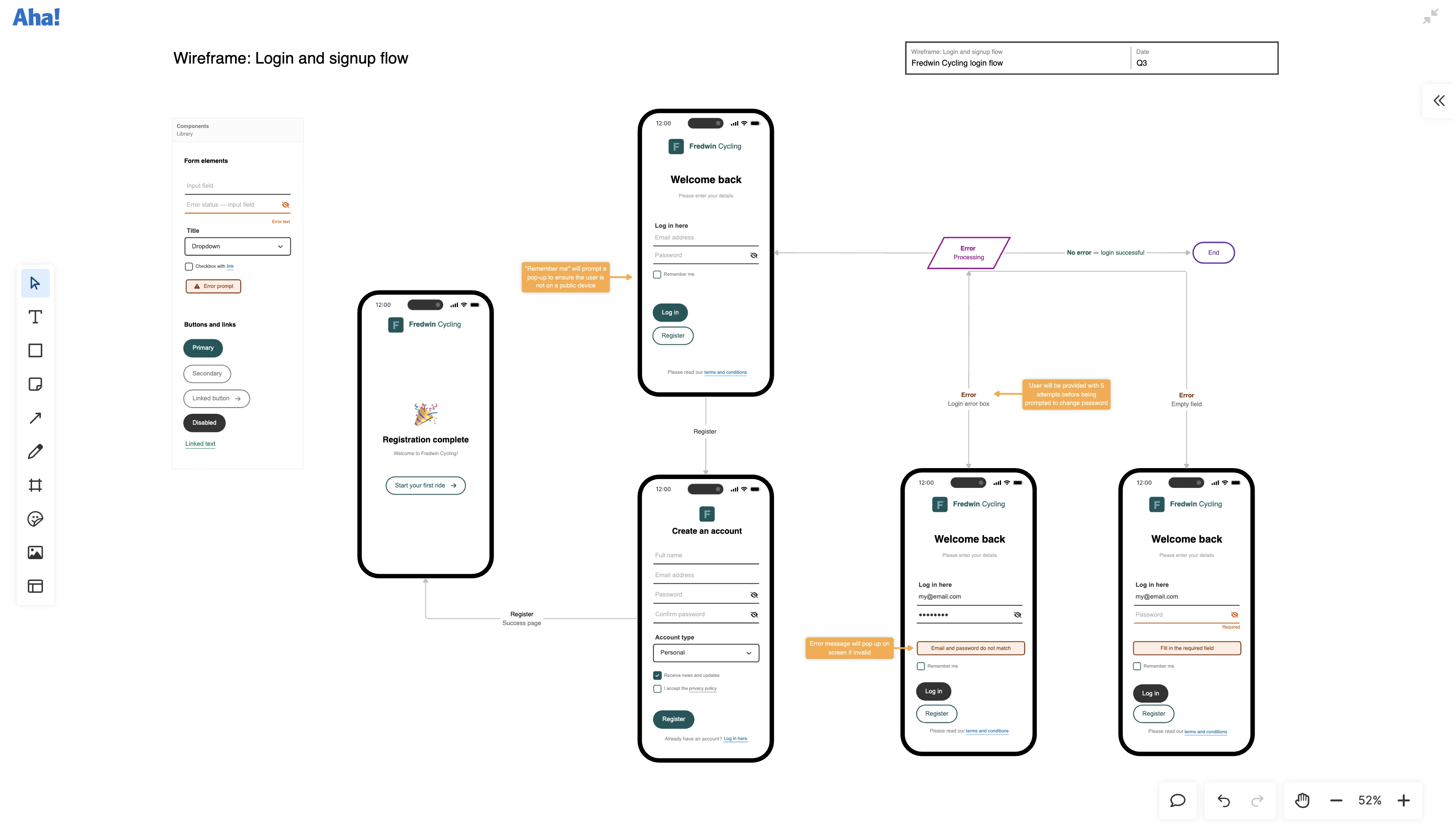 Define user flows