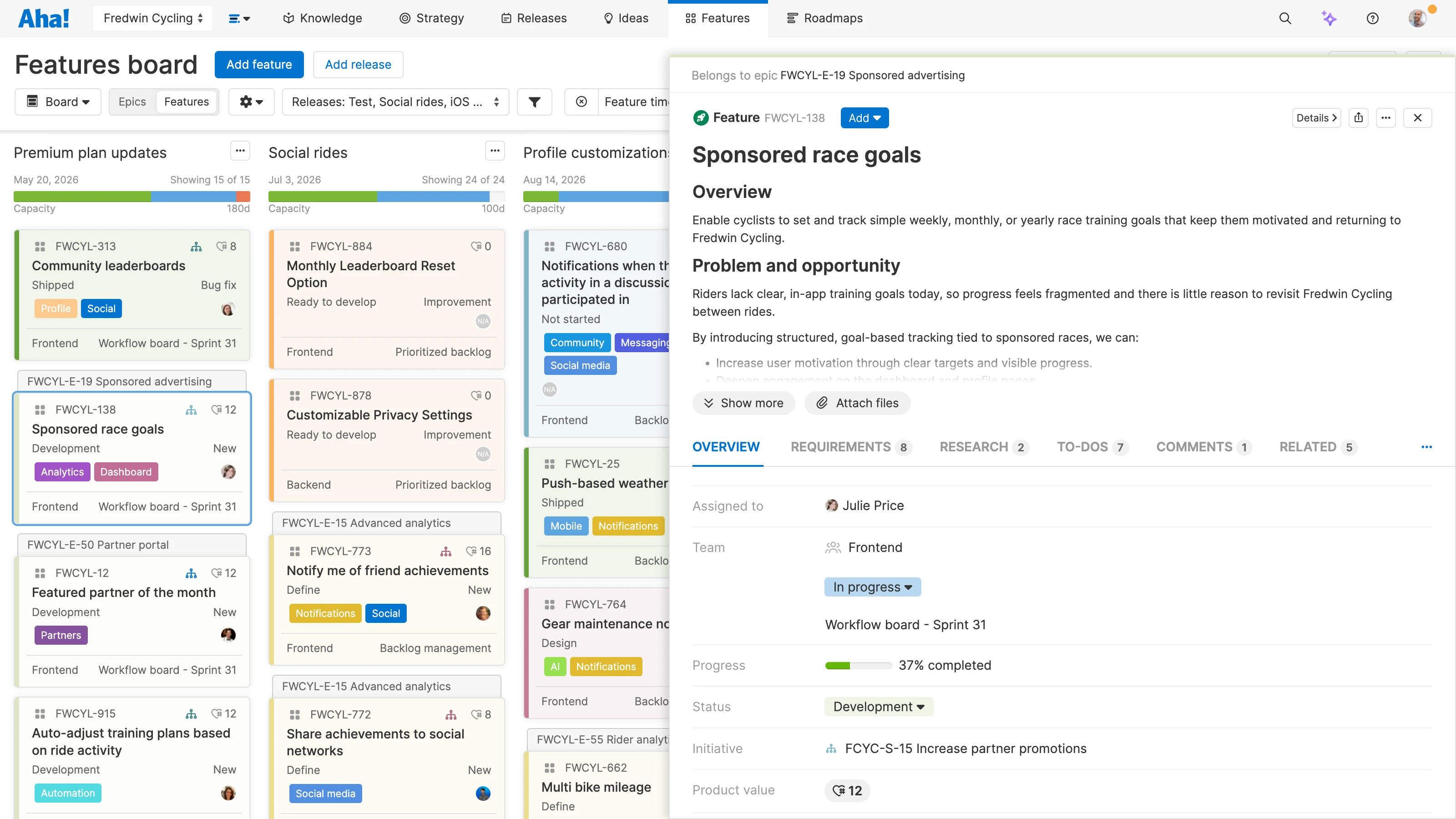 Increase development transparency