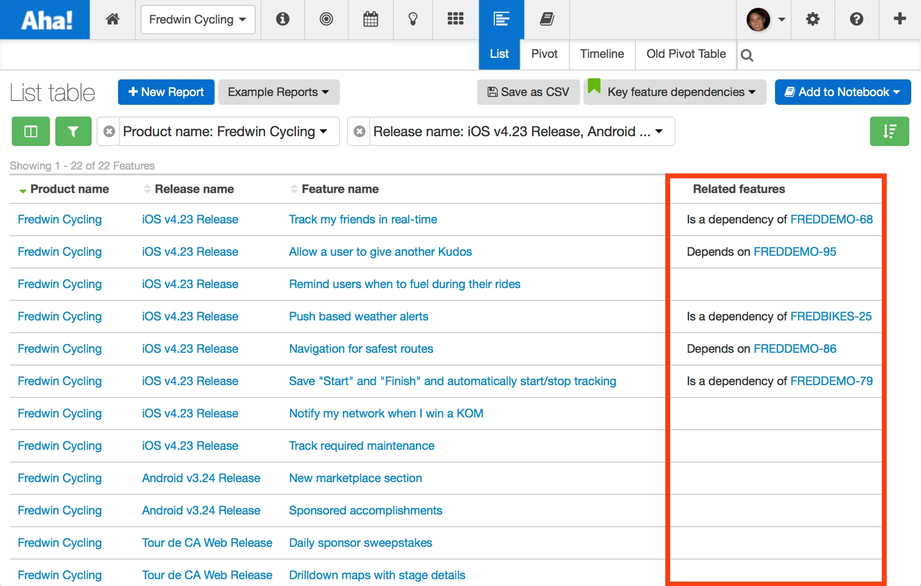 Blog - Just Launched! — Easily Visualize and Report on Roadmap Dependencies - inline image