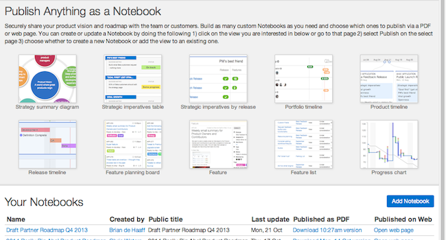 Publish A Beautiful Product Roadmap