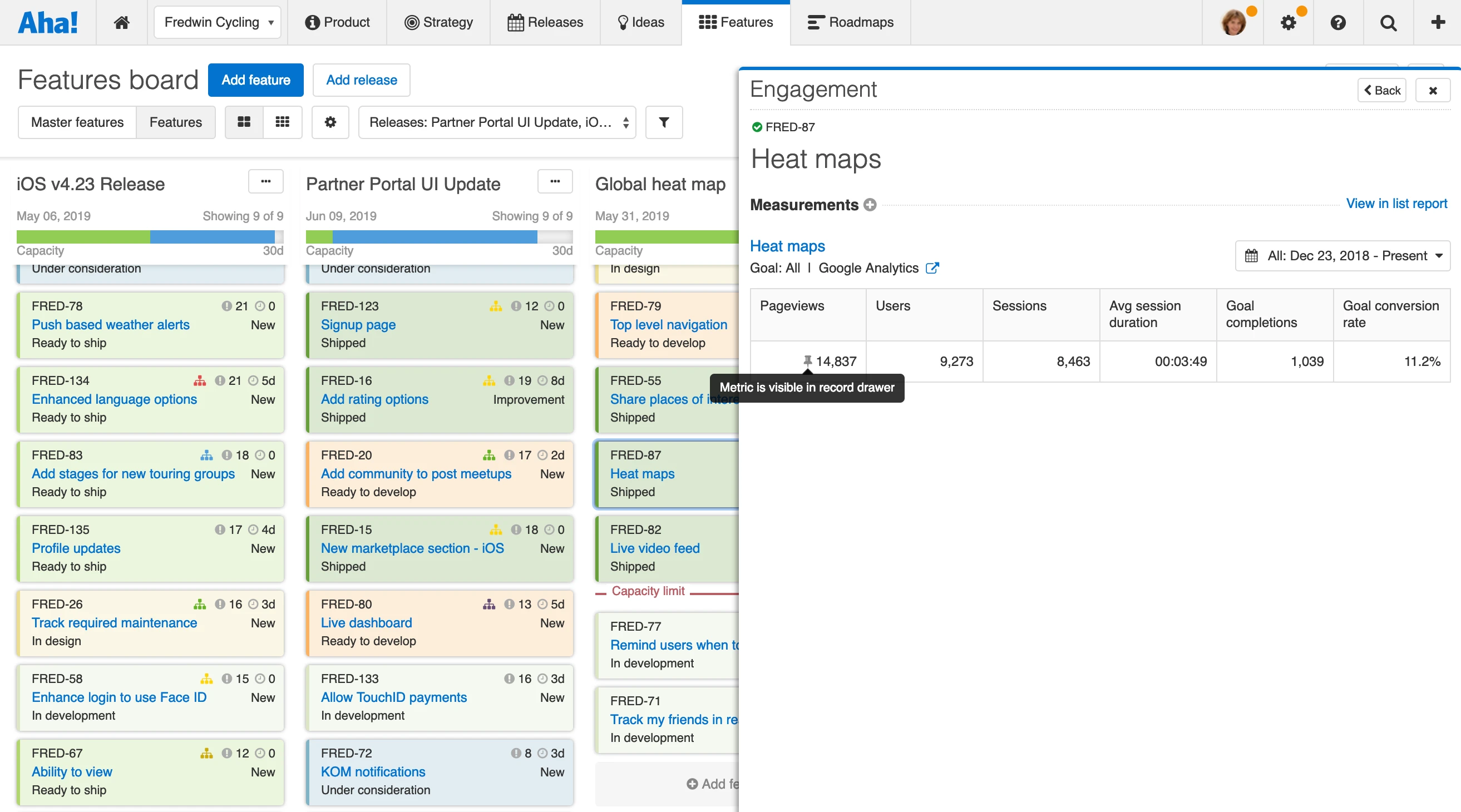 Blog - Just Launched! — Understand Your Users With the Aha! + Google Analytics Integration - inline image