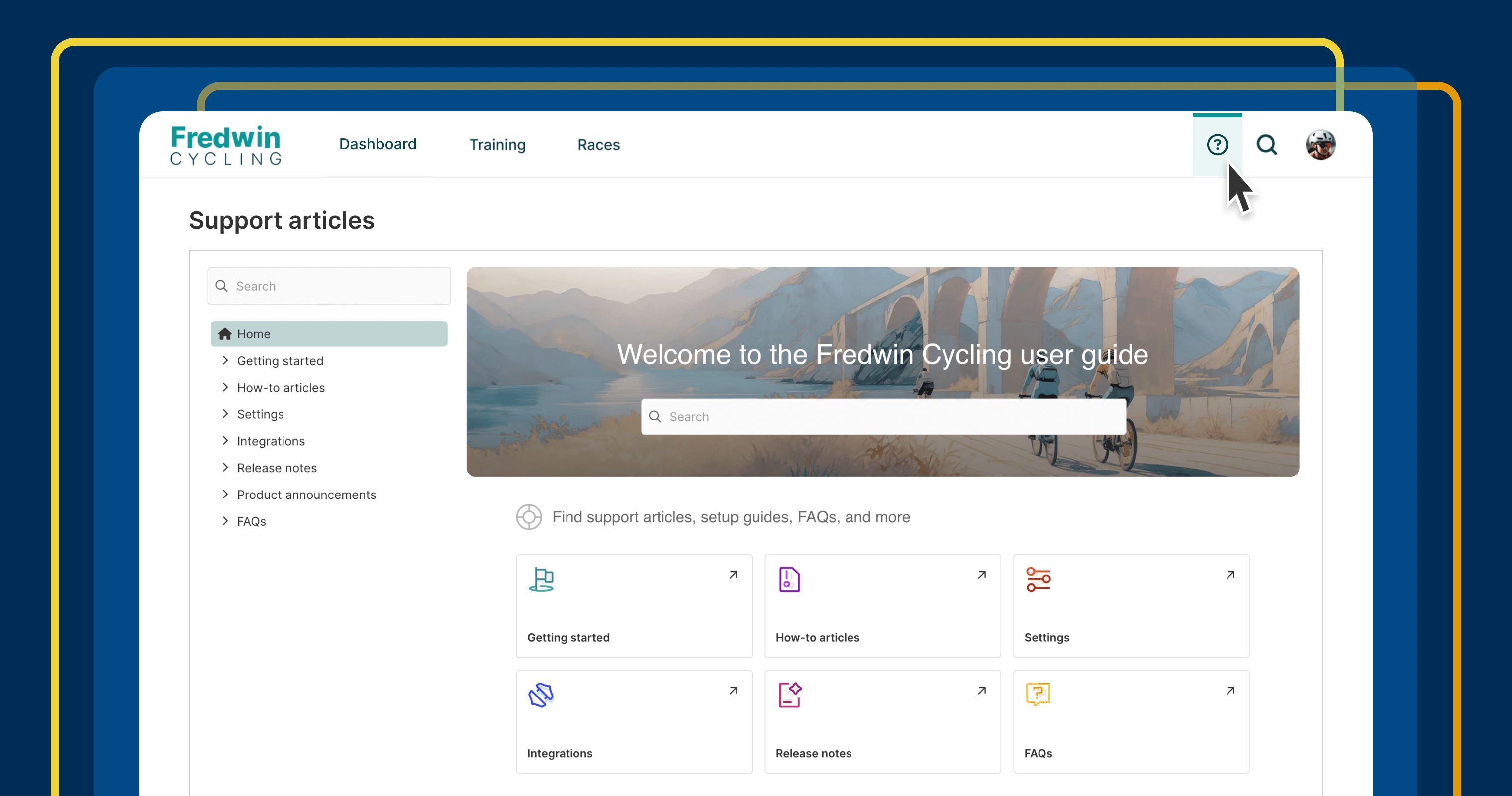 a knowledge base embedded in a website