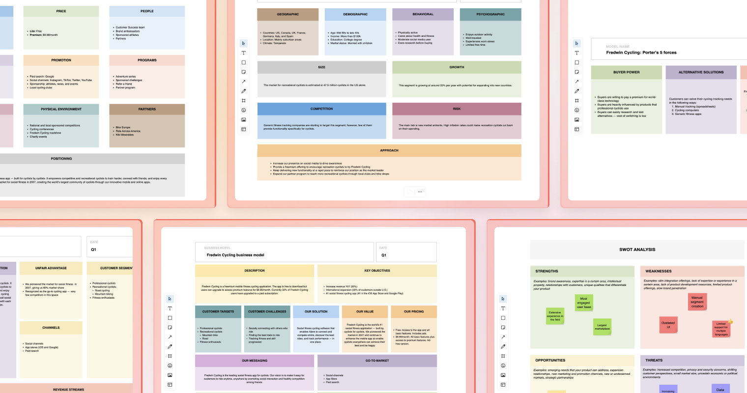 6 New Whiteboard Templates for Business Planning