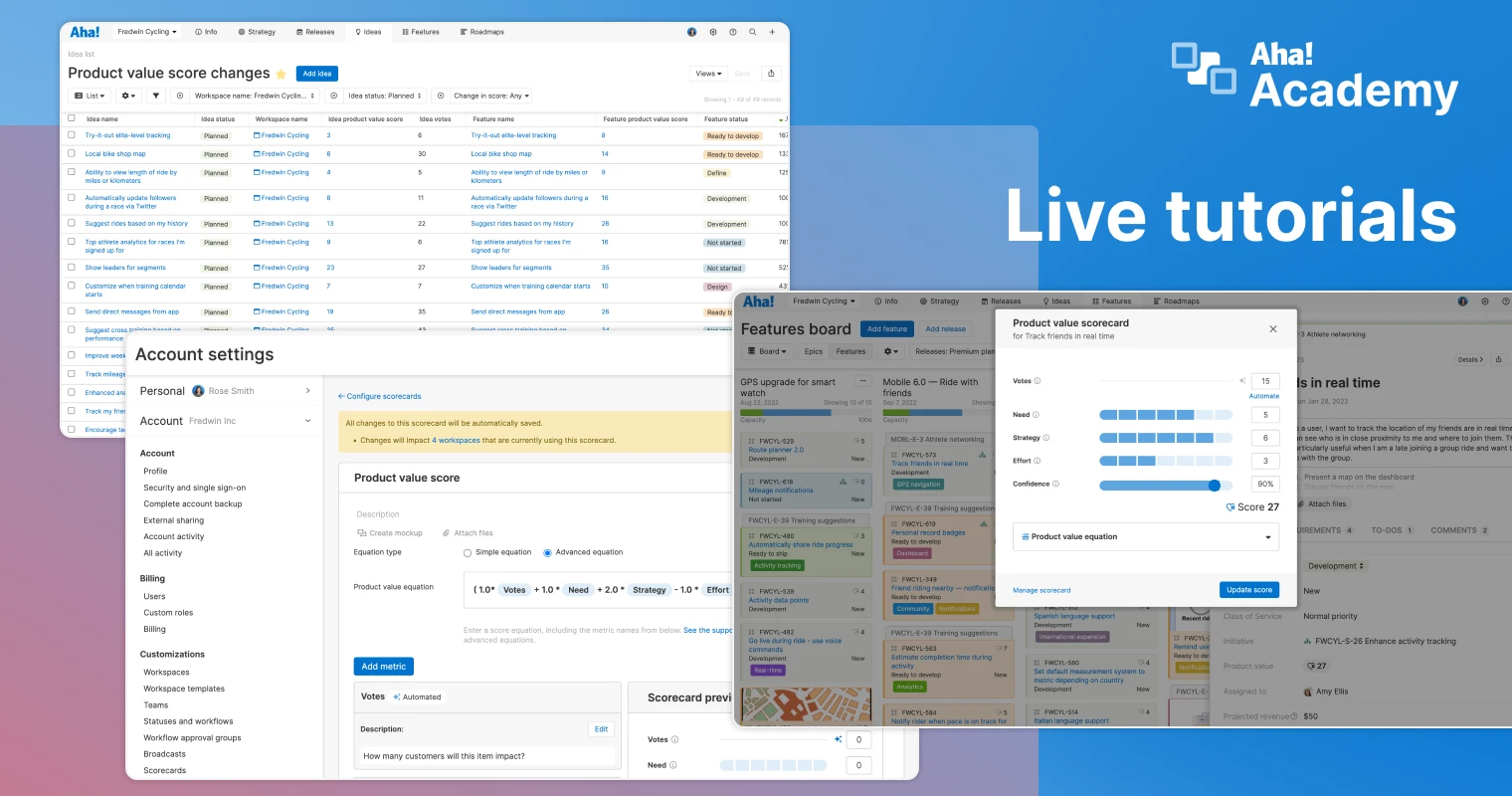 Aha! Tutorial Highlights: Learn the Newest Way To Score Features