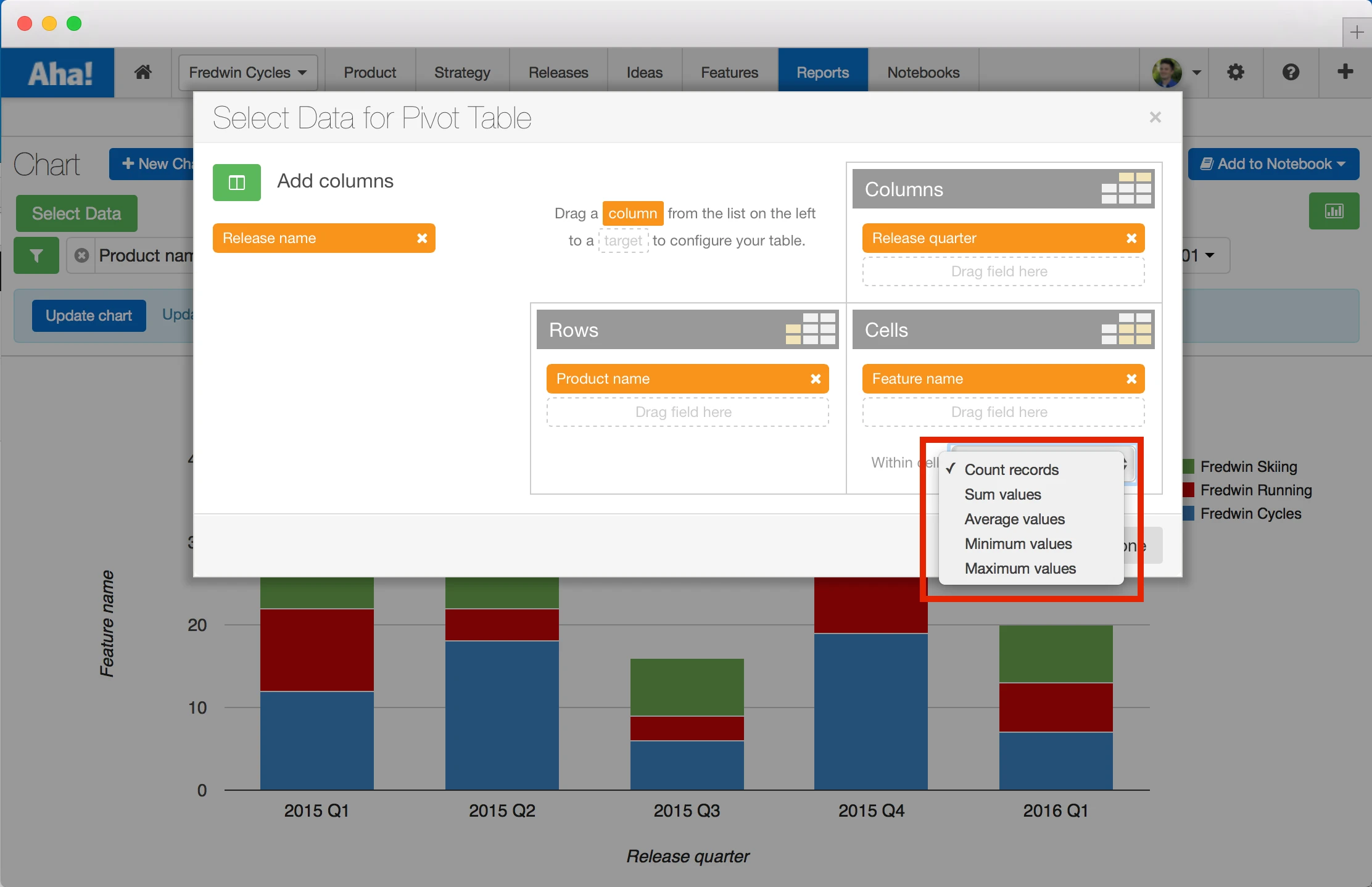 Blog - Just Launched! — New Aha! Visual Charting Tool - inline image