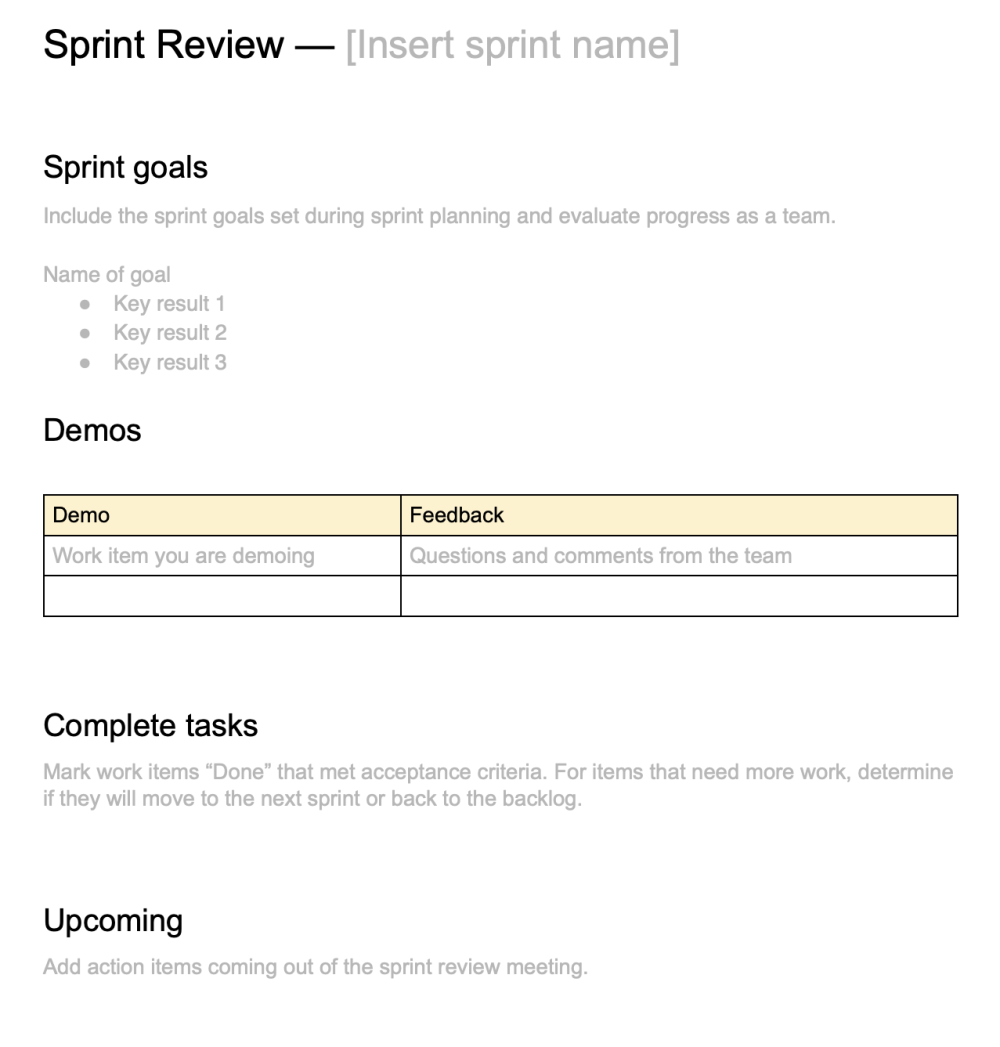 what-is-a-sprint-review-template-tips-aha-software