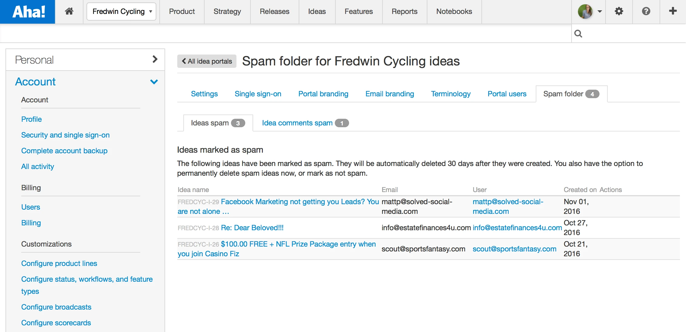Just Launched! — Capture Customer Ideas and Eliminate Spam