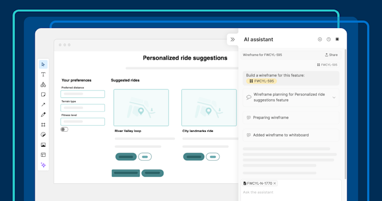 Blog hero for release notes from Use the new AI assistant in Aha! Whiteboards