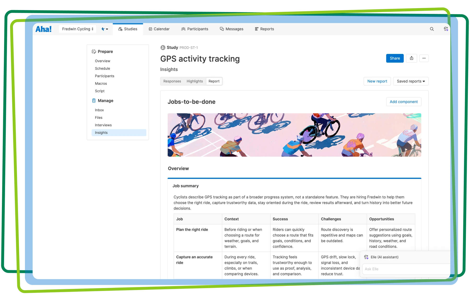 Create interview reports in Aha! Discovery