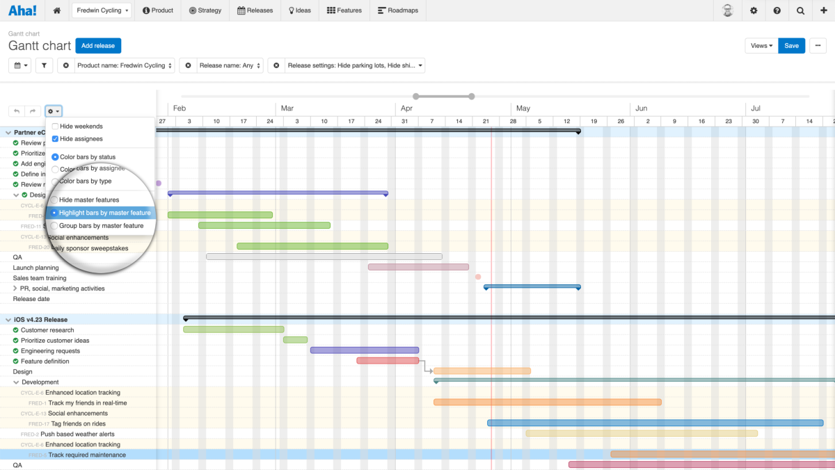 Just Launched! — See Epics and Features on Your Gantt Chart Timelines