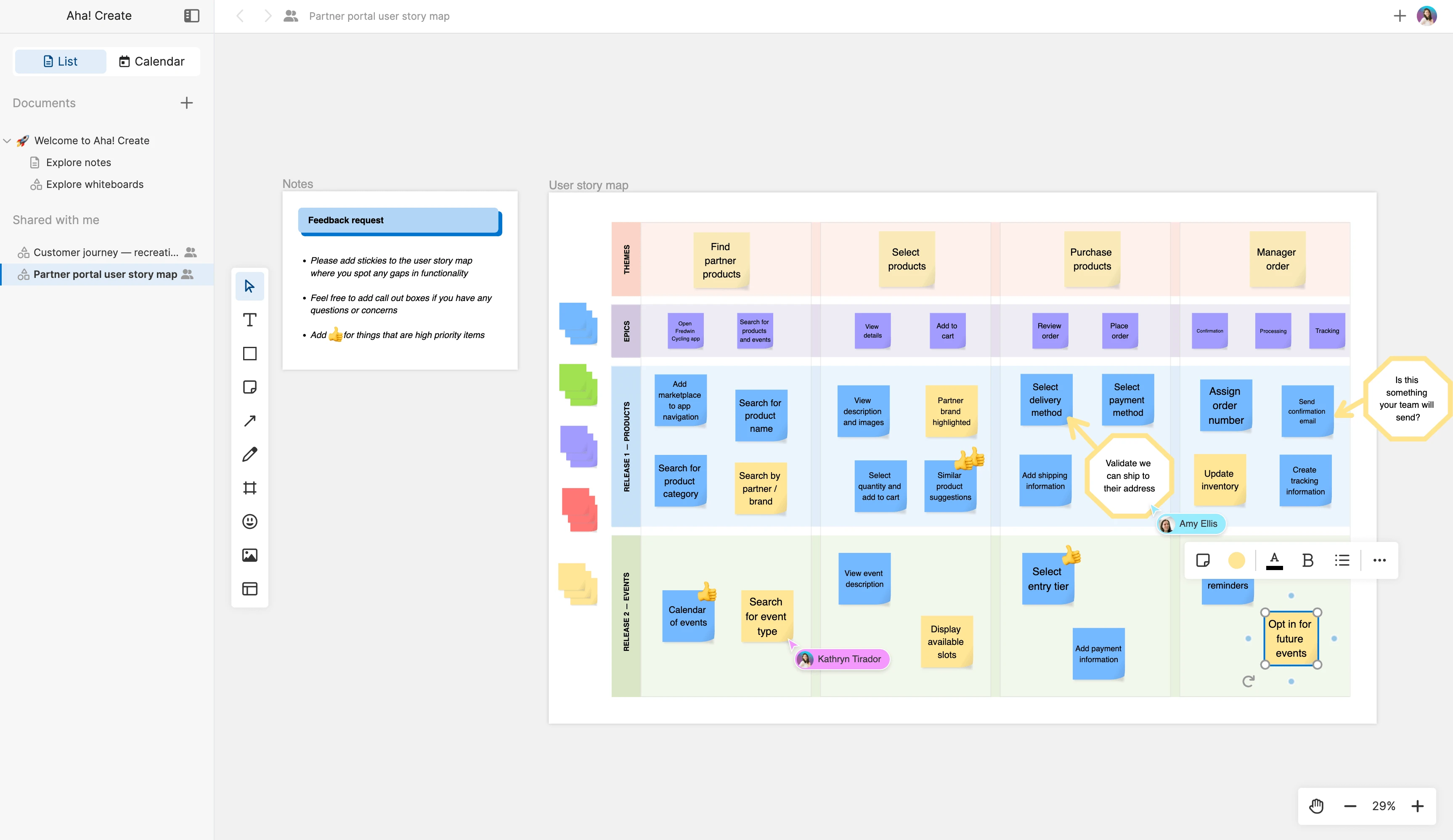 Dynamic avatars make it easy for everyone to see who is actively contributing.