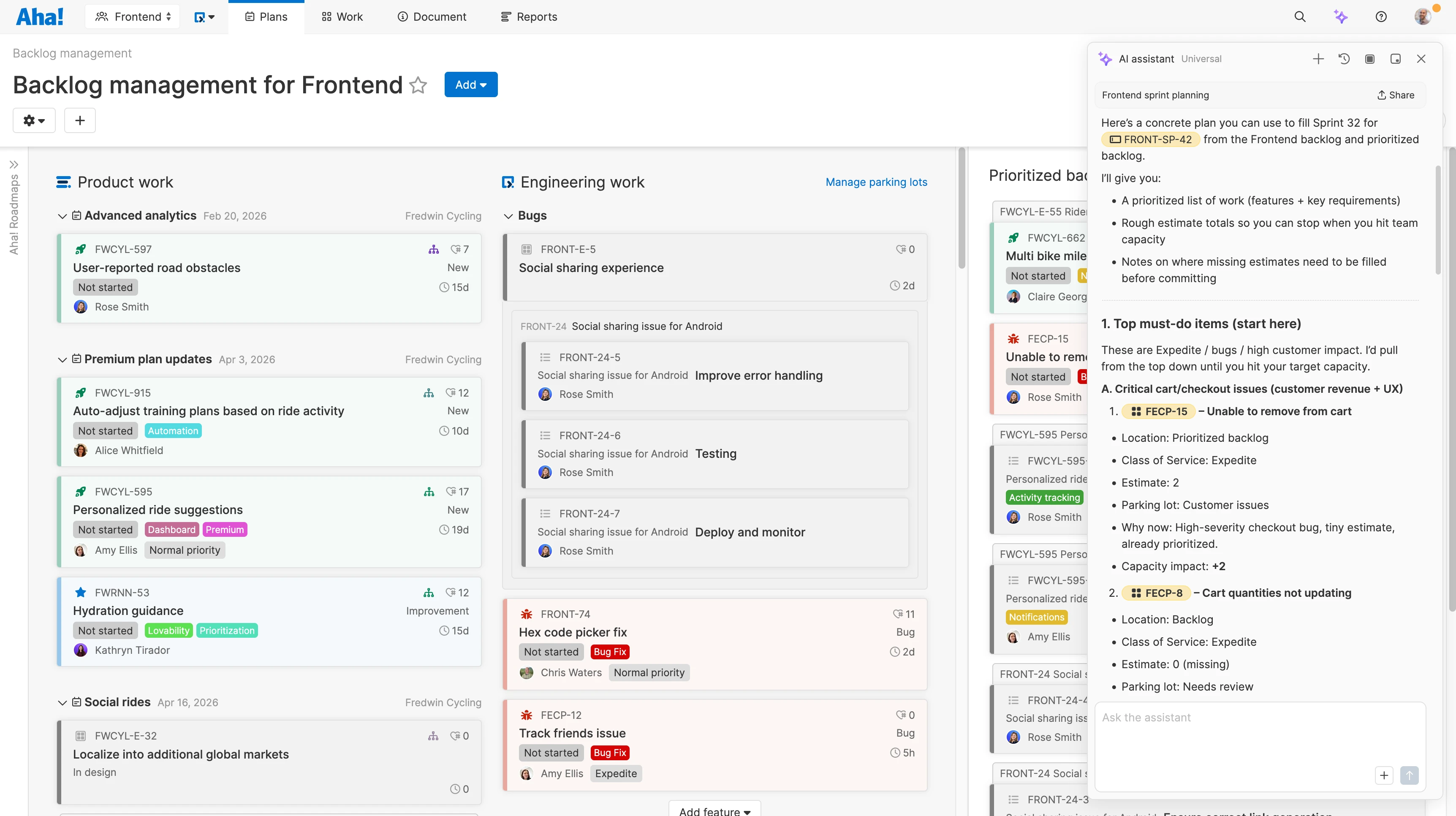 Develop - AI assistant - Jump start sprint planning
