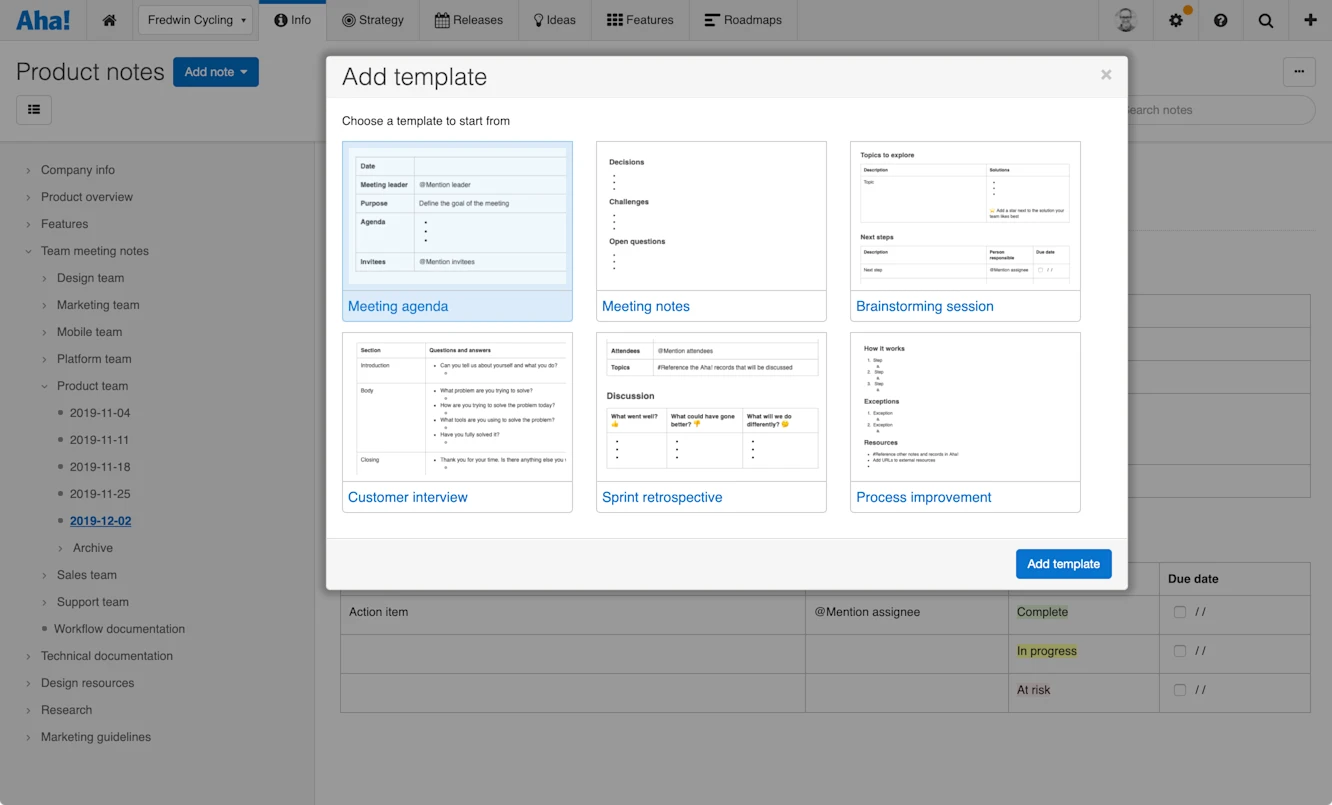 Just Launched! — 6 Note Templates for Better Team Collaboration