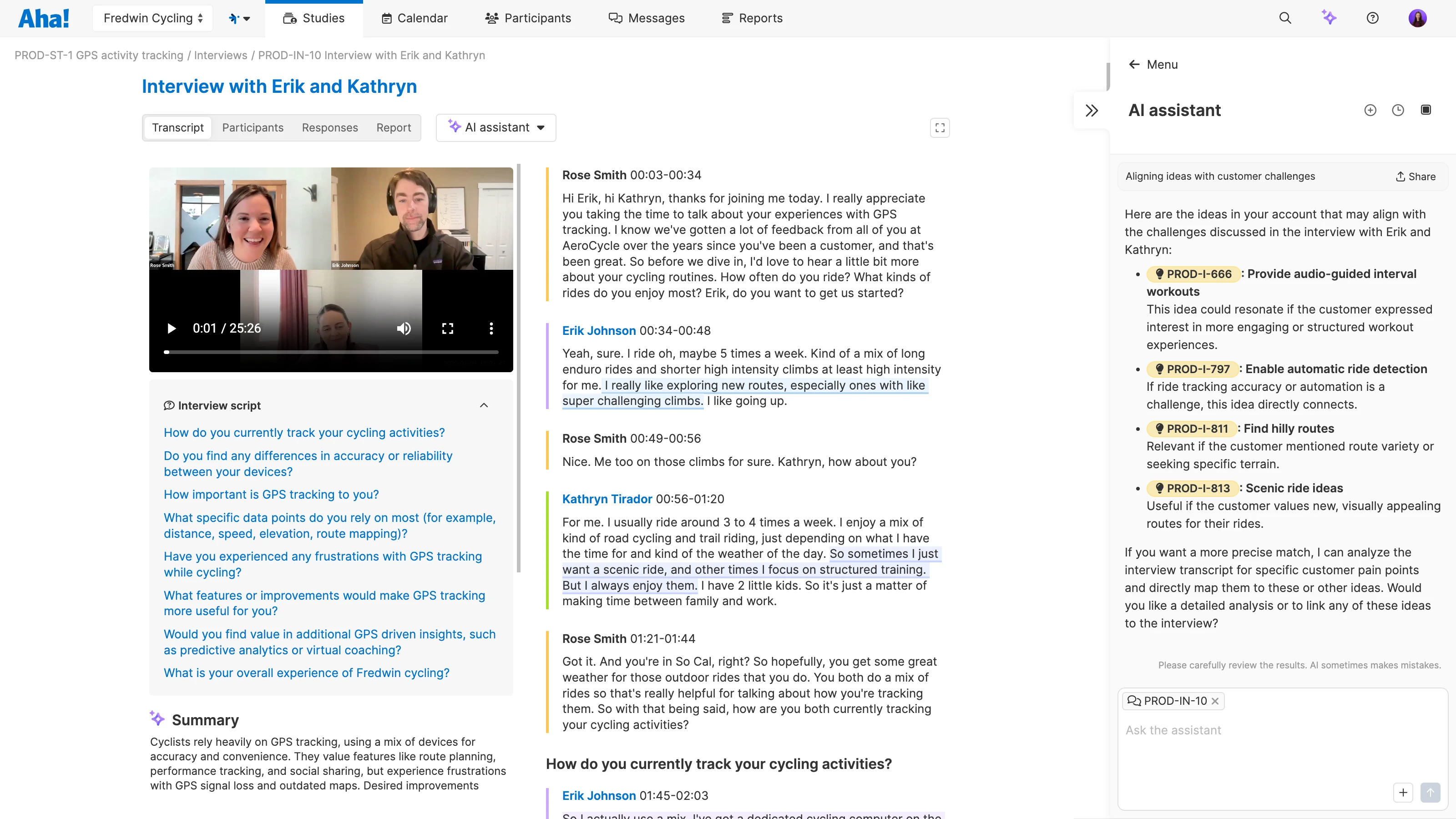 An example screenshot of the AI Request in use.