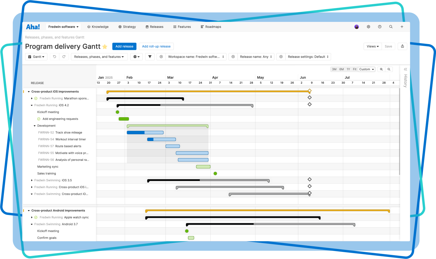 Aha! software use cases - Program management teams