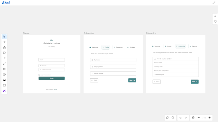 You can also import SVGs from Figma to add buttons or modals from your own design system.