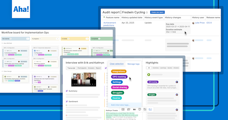 Most popular new Aha! features launched in Q2 2025