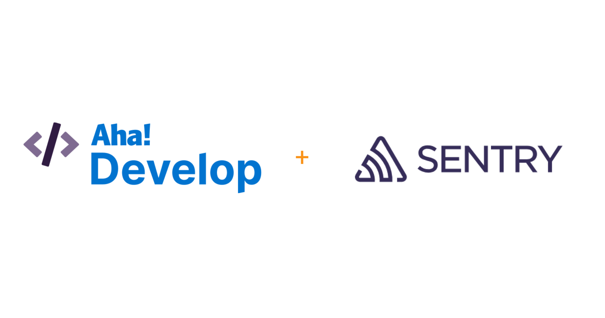 Hero image for the Aha! Develop Sentry integration go-to-market.