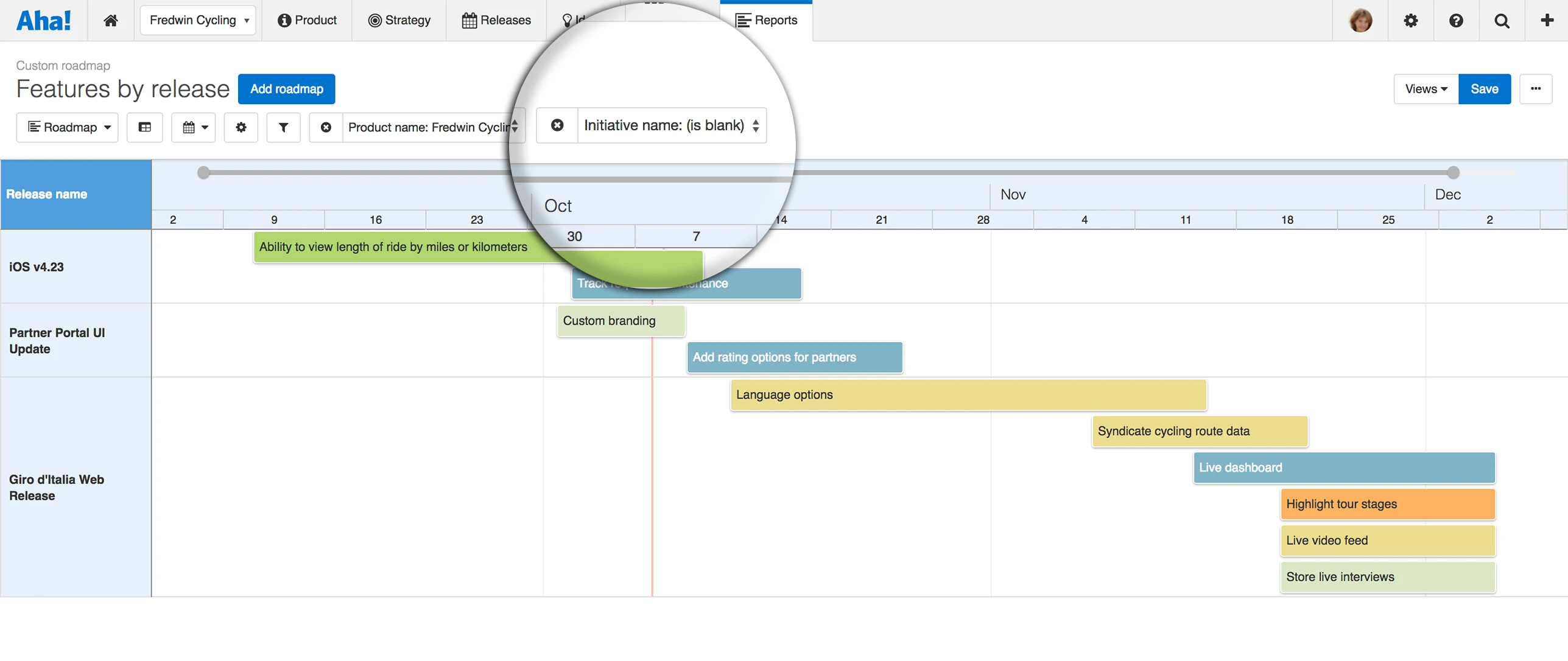 Just Launched! — Advanced Reporting Filter for Your Product Roadmap Data