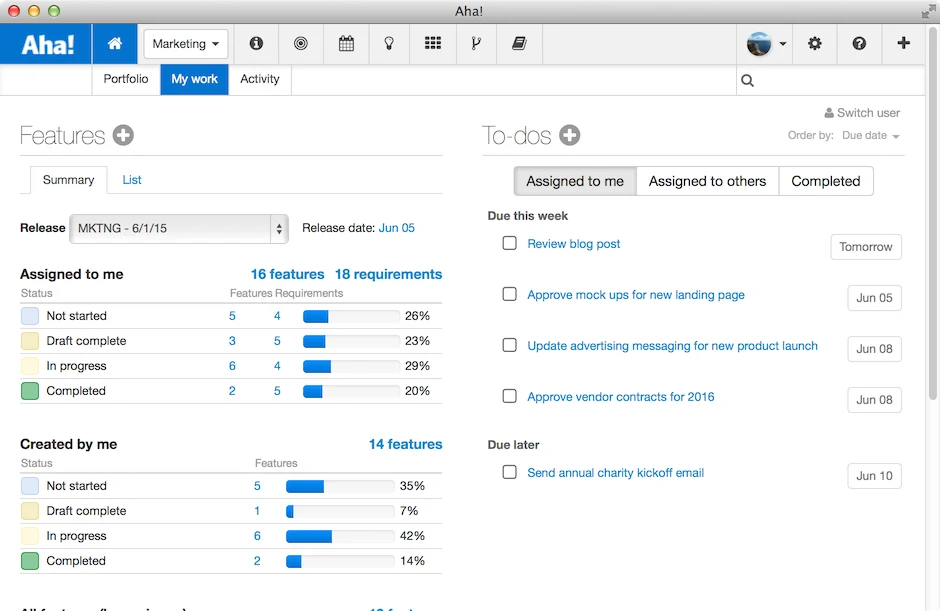 Blog - New Team Activity Stream Live in Aha! - inline image