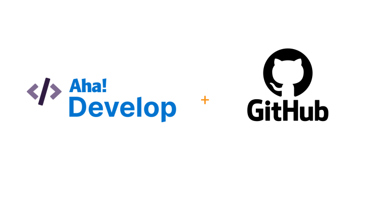 Hero image for the Aha! Develop GitHub extension go-to-market.