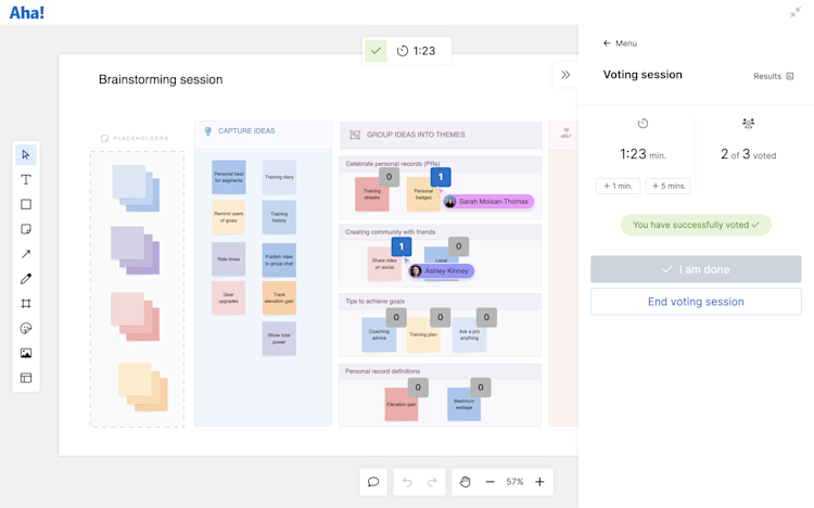 Aha! Whiteboards Advanced