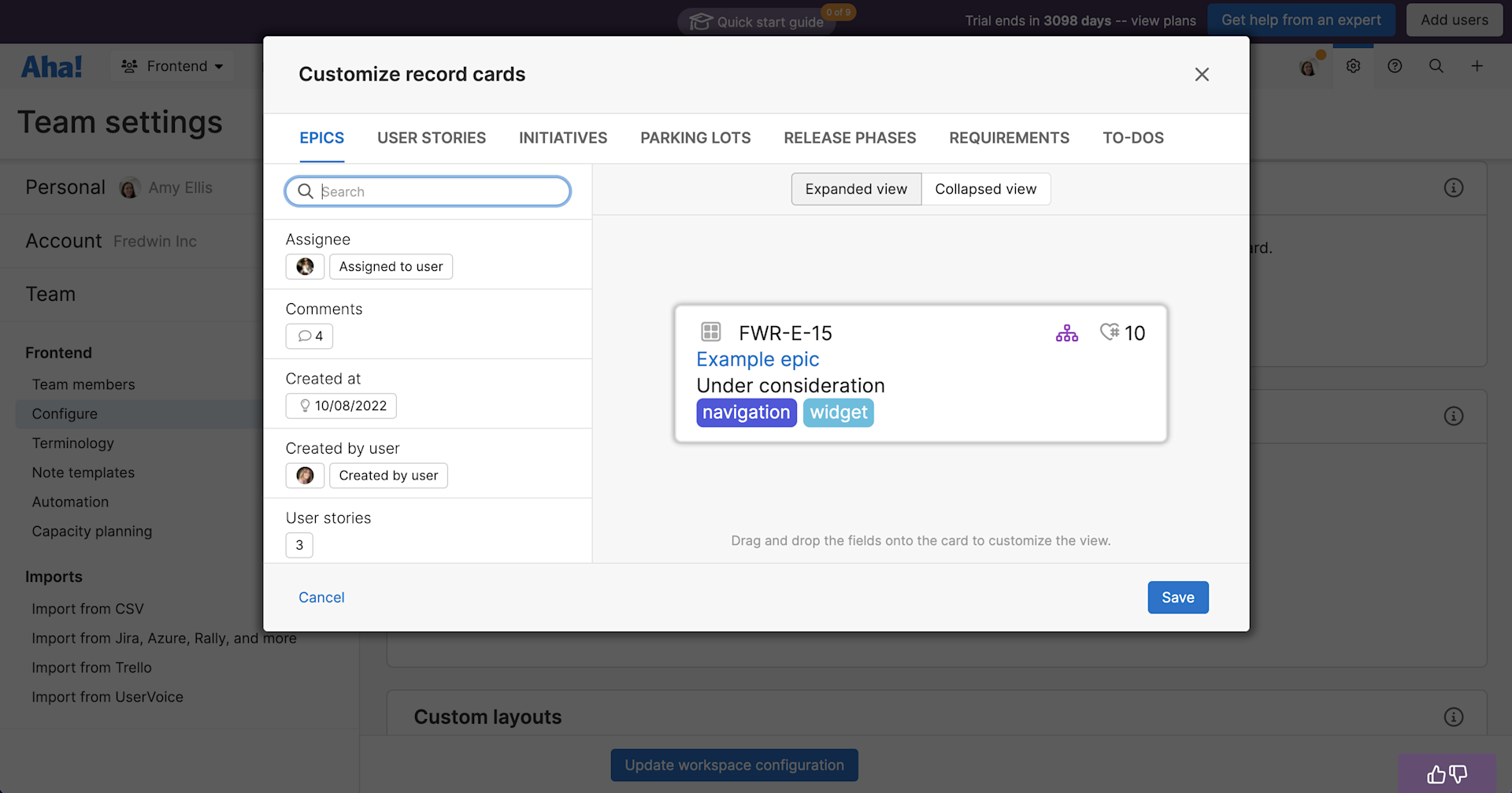 A Better Way to Customize Cards in Aha! Roadmaps and Aha! Develop