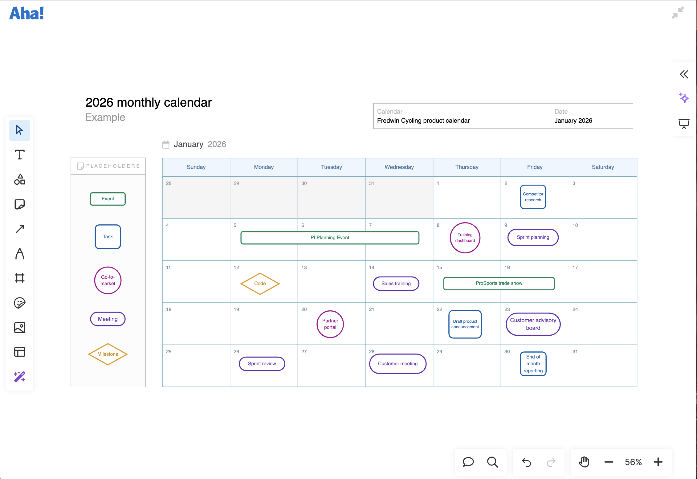 2026 monthly calendar large